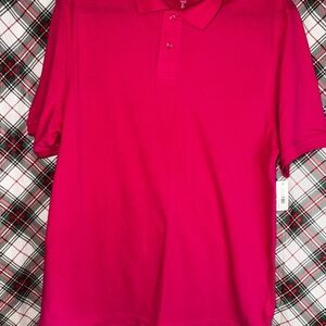 Amazon Essentials Men's Vibrant Pink Polo Shirt
